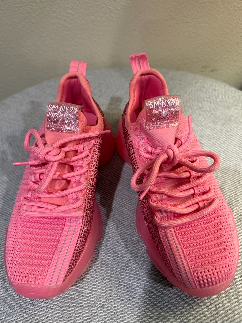 Steve Madden Hot Pink Maxima SMNY90 Workout Running Shoes